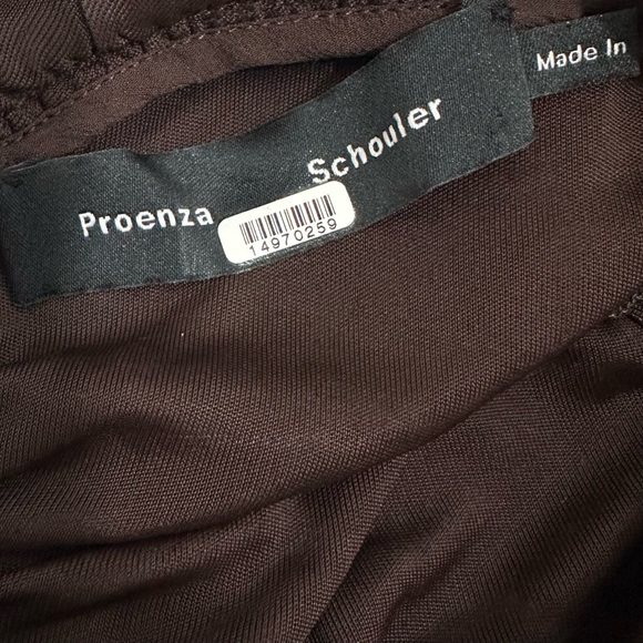 PROENZA SCHOULER Cutout Ruched Jersey Maxi Dress in Dark Brown - Picture 15 of 16